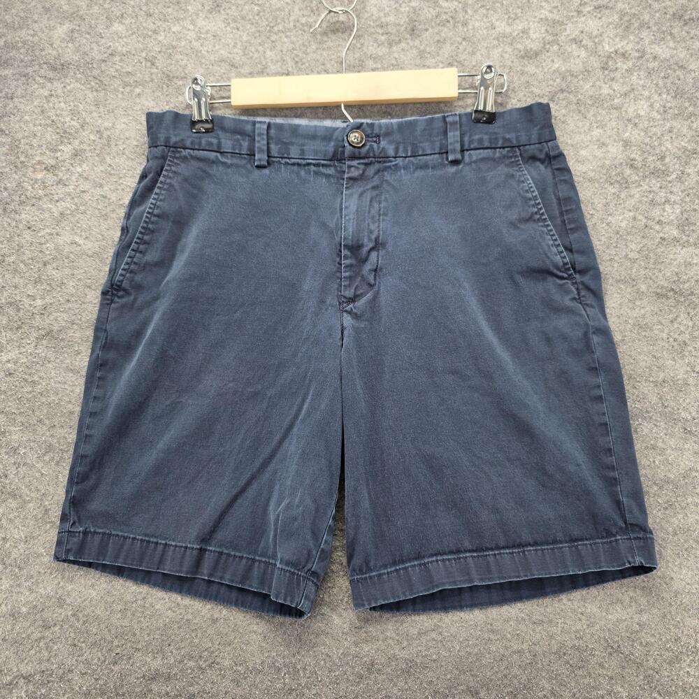 Vineyard Vines Breaker Short Shorts Mens 32 Blue Chino Flat Front Casual Zip Fly
